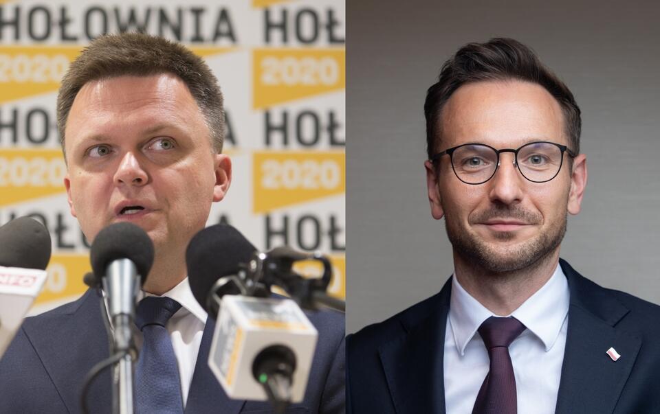 Szymon Hołownia i Waldemar Buda / autor: Fratria