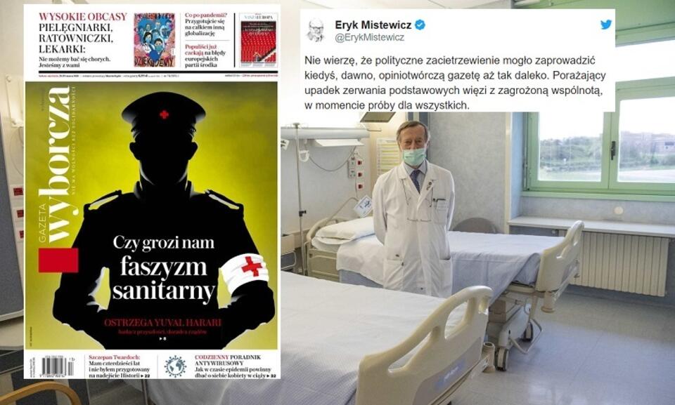autor: PAP/EPA/screen wyborcza.pl/Twitter Eryk Mistewicz
