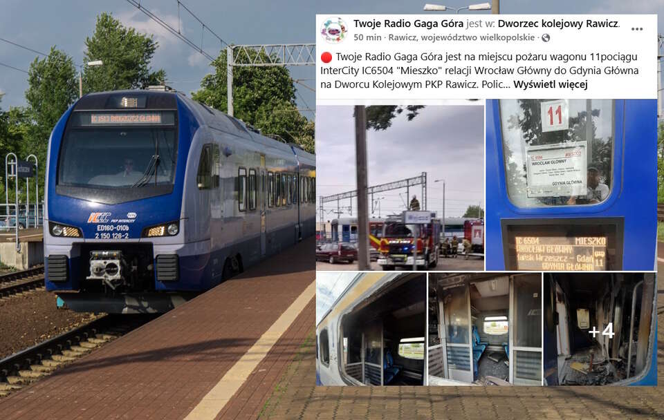 Pociąg IC / autor: Fratria/Facebook: https://www.facebook.com/permalink.php?story_fbid=pfbid0gjbyjjUpE2kNGk9NXGYWpriS7Sjz1xzUJt97acRjXdYxZgss58YdM5odfVwRGshYl&id=100067729250822