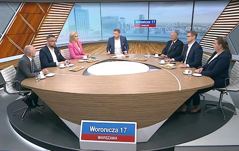 Dyskusja w programie "Woronicza 17" emitowanym na antenie TVP Info / autor: TVP Info (screenshot)
