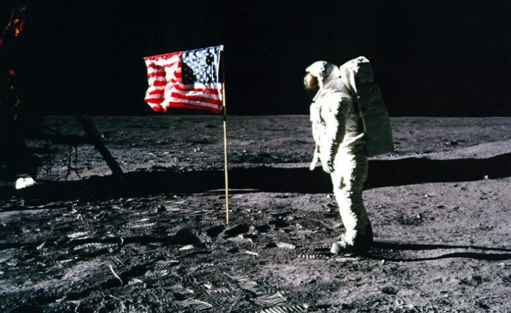 Pierwszy człowiek na Księżycu / autor: NASA