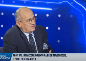 Prof. Z. Rau: Rosji zależy na eskalacji konfliktu na Bliskim Wschodzie, ale odpowiedź Izraela po ataku Iranu może się Kremlowi nie spodobać