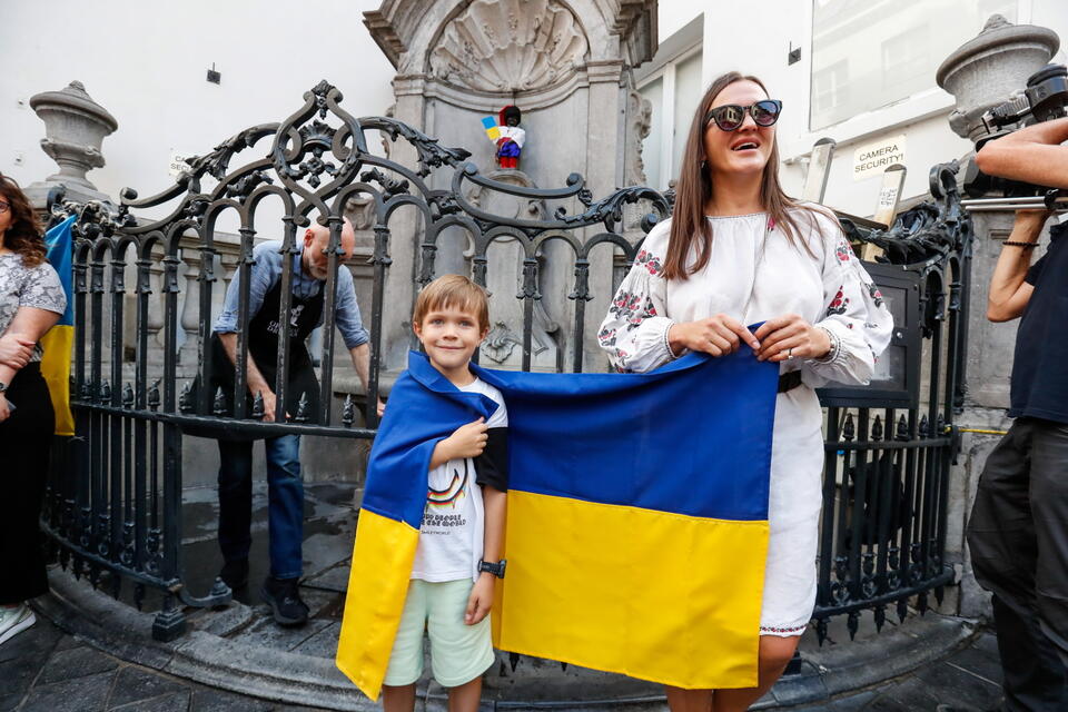 Dzień Niepodległości Ukrainy / autor: PAP/EPA/STEPHANIE LECOCQ