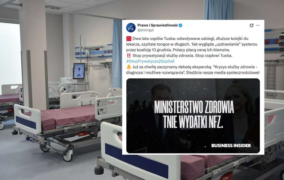 Prawo i Sprawiedliwość organizuje debatę ekspercką na temat kryzysu w służbie zdrowia. / autor: Fratria