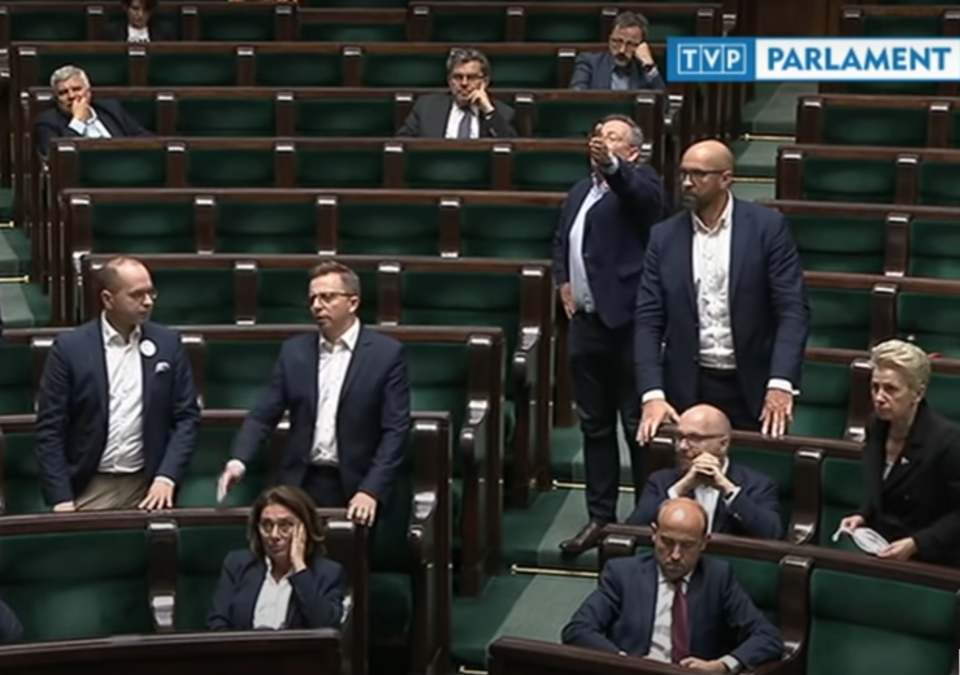 Posłowie opozycji / autor: screen  / TVP Parlament