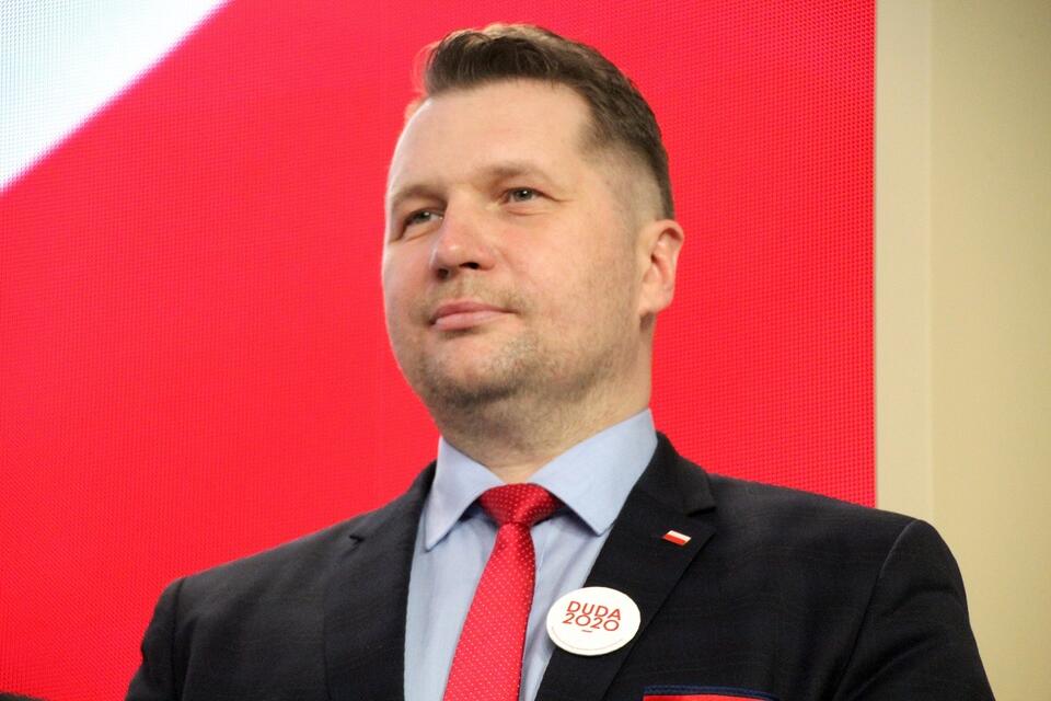 Szef MEiN Przemysław Czarnek w 2020 r. / autor: Fratria
