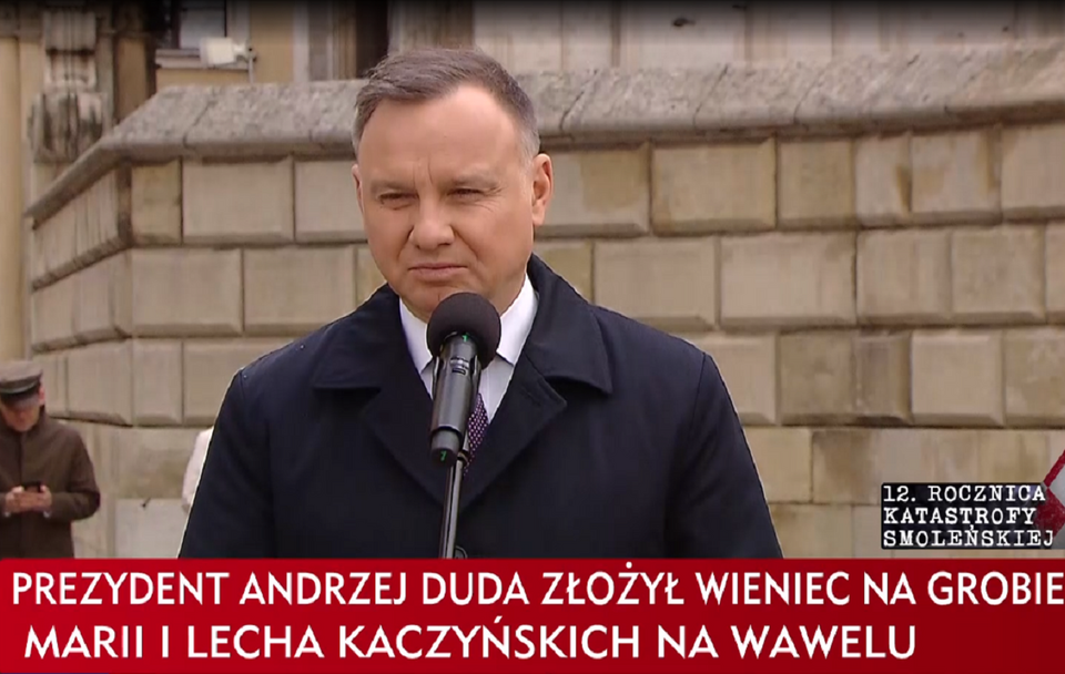Prezydent Andrzej Duda w Krakowie / autor: TVP Info