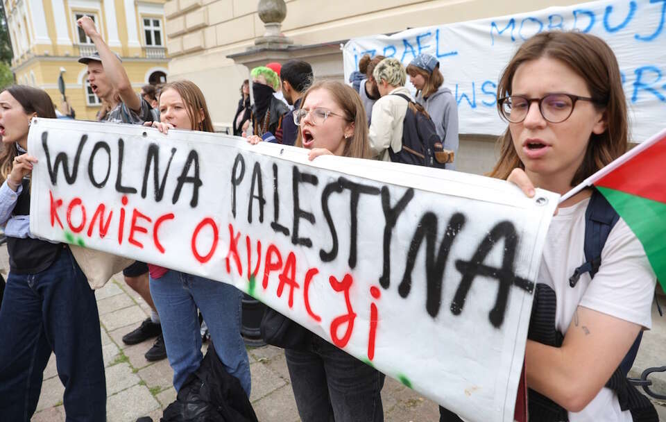 Protest studentów na UW / autor: PAP/Rafał Guz