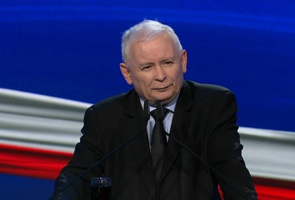 Premier Kaczyński w czasie prezentacji Polskiego Ładu, 15 maja 2021 roku / autor: wPolityce.pl