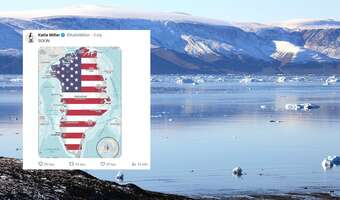 Polityczne wrzenie wokół pokrytej lodem Grenlandii