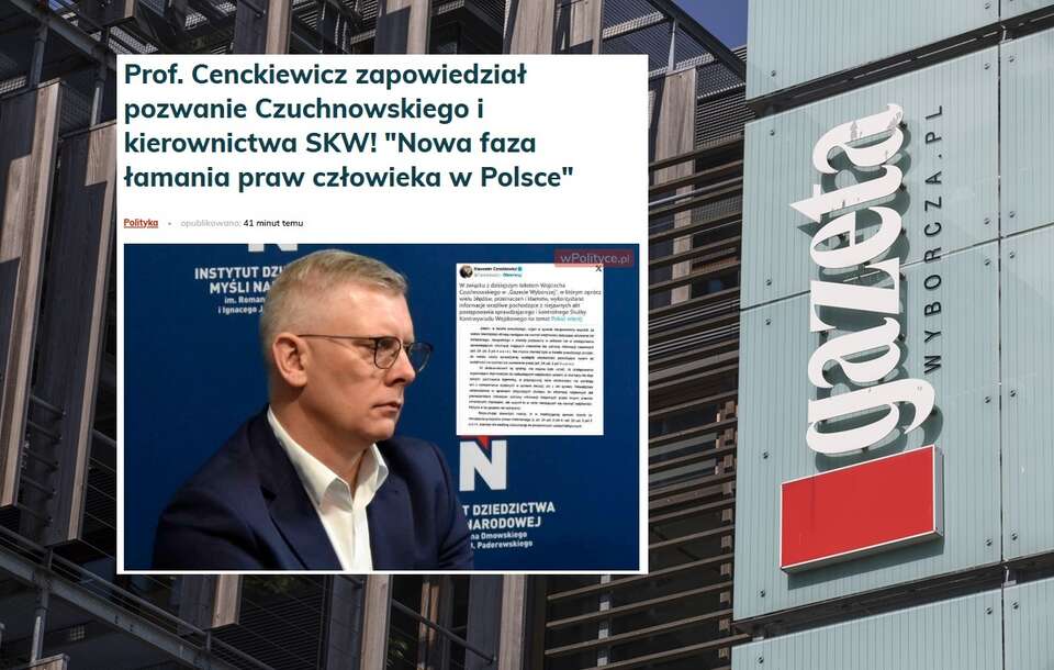 Prokuratura podjęła działalności sprawdzającej ws. ujawnienia danych o zdrowiu profesora Sławomira Cenckiewicza, szefa BBN. / autor: Fratria