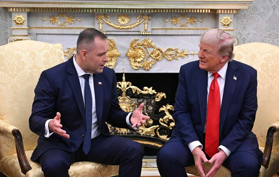 Karol Nawrocki i Donald Trump / autor: PAP/Radek Pietruszka