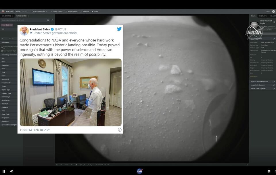 autor: PAP/EPA/NASA / HANDOUT; Twitter/President Biden