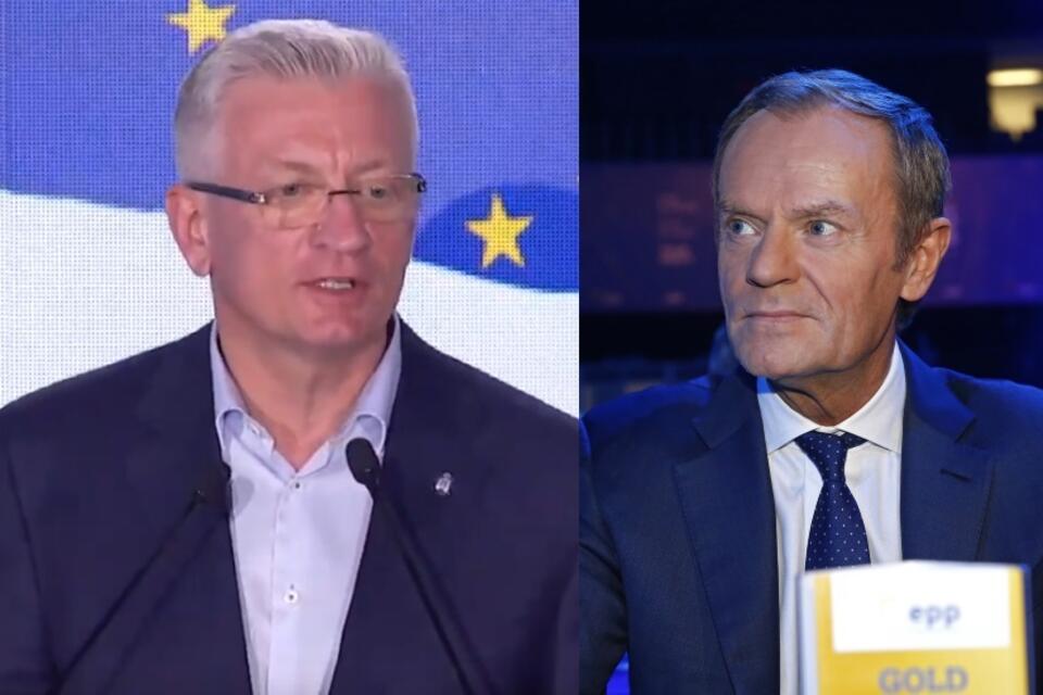 Jacek Jaśkowiak/Donald Tusk / autor: PAP/EPA/screen YT/Platforma Obywatelska