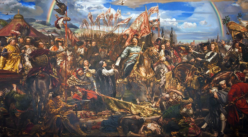Jan III Sobieski wysyła wiadomość o zwycięstwie papieżowi Innocentemu XI / autor: Jan Matejko/commons.wikimedia.org
