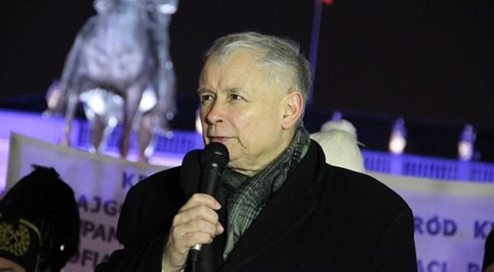 Fot. Blogpress: Prezes PiS na jednej z poprzednich miesięcznic