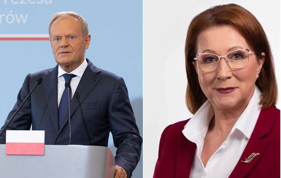 Donald Tusk, Anna Milczanowska / autor: Fratria/Facebook