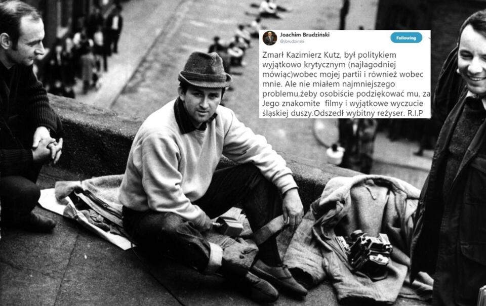 Reżyser Kazimierz Kutz podczas realizacji filmu 'Sól Ziemi Czarnej', 1969 r. / autor: PAP/Stanisław Jakubowski
