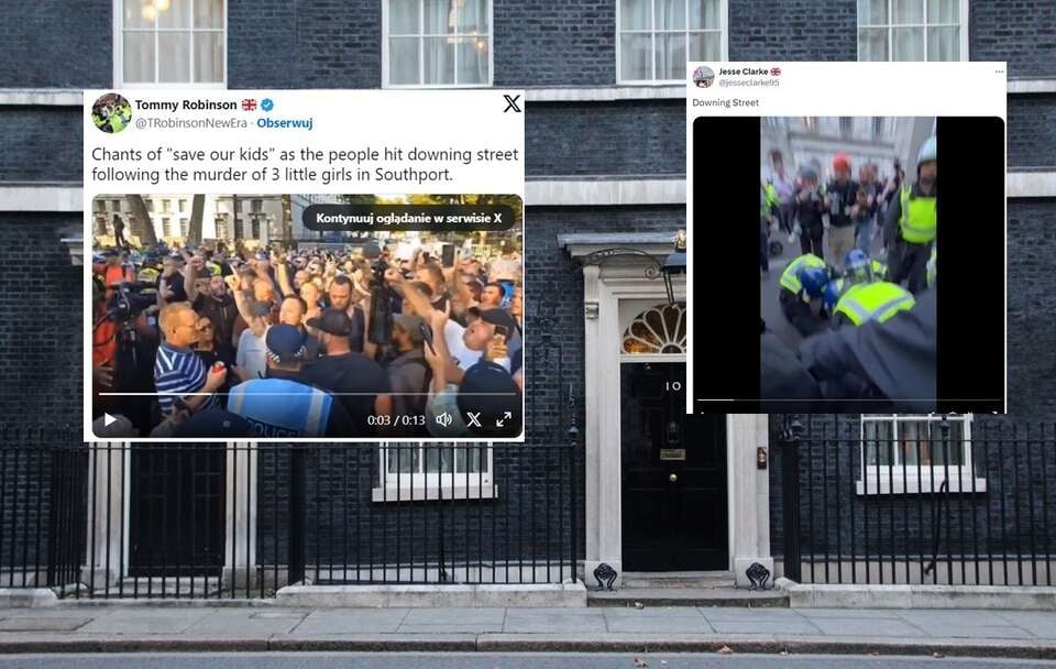 Zamieszki przed Downing Street!Policja użyła gazu łzawiązego