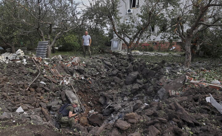 Zniszczenia po ostrzale Charkowa / autor: PAP/EPA