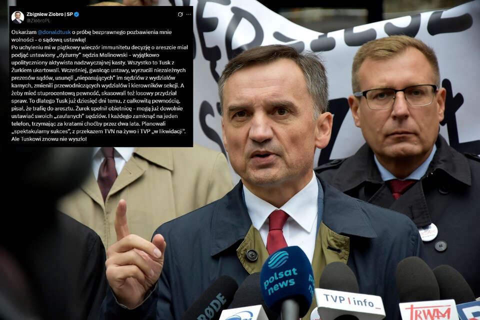 Zbigniew Ziobro oskarżył Donalda Tuska o "ustawkę sądową". / autor: Fratria/X/Zbigniew Ziobro