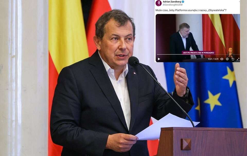autor: PAP/Paweł Supernak/X Adrian Zandberg