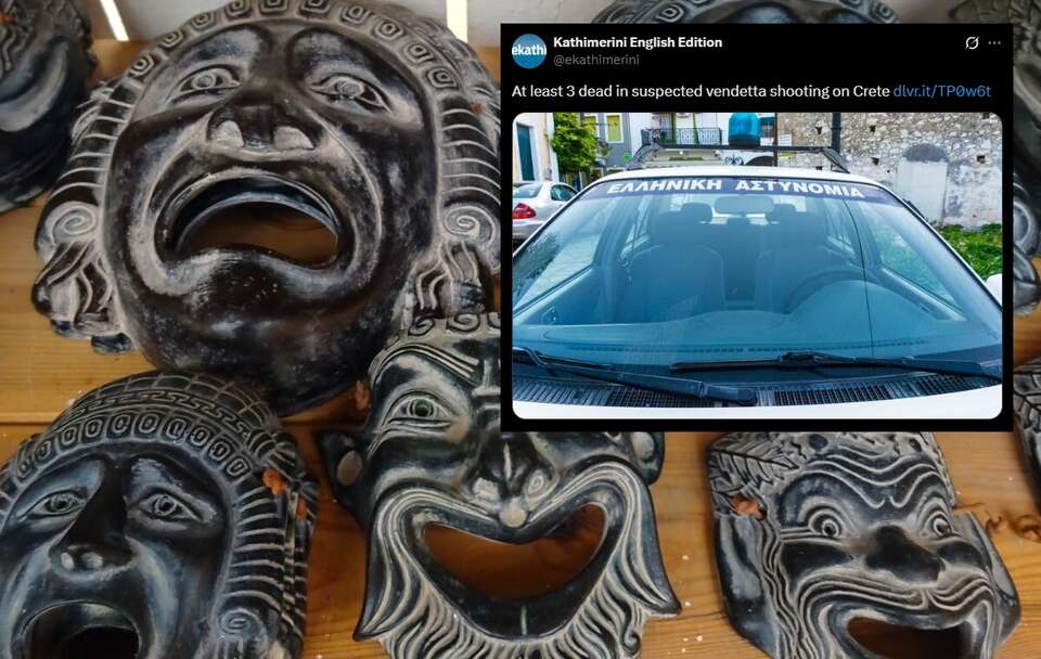 Greckie maski teatralne  / autor: Fratria/X