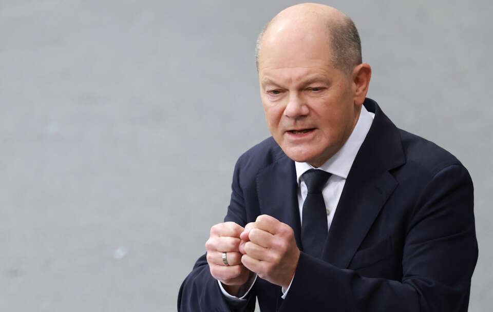 Olaf Scholz / autor: PAP/EPA/CLEMENS BILAN