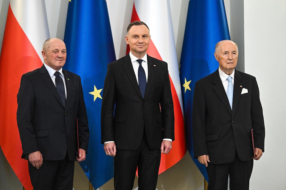 Andrzej Duda, Marek Sawicki, Michał Seweryński / autor: PAP/Radek Pietruszka