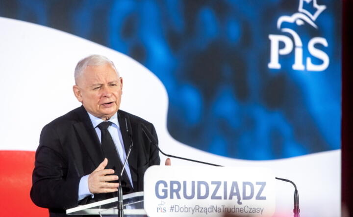 Prezes PiS Jarosław Kaczyński podczas spotkania z mieszkańcami Grudziądza / autor: PAP/Tytus Żmijewski