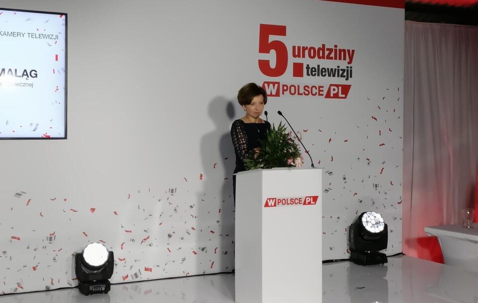 Minister Marlena Maląg na uroczystej gali z okazji 5. urodzin telewizji wPolsce.pl / autor: wPolityce.pl