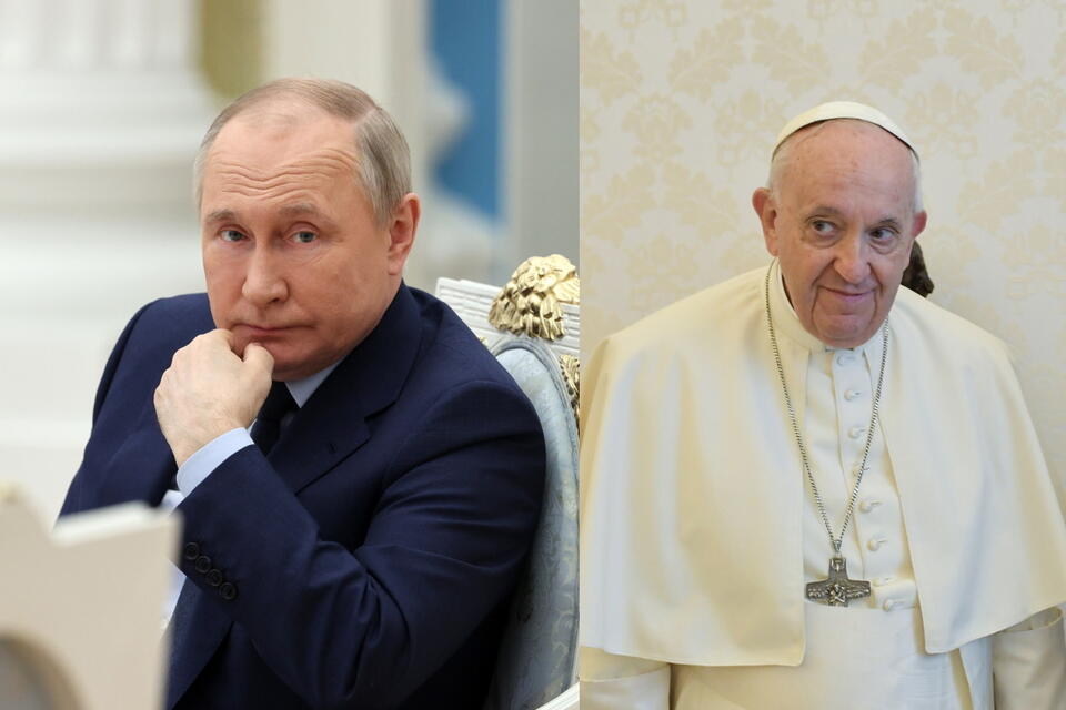 Władimir Putin, Papież Franciszek  / autor: PAP/EPA