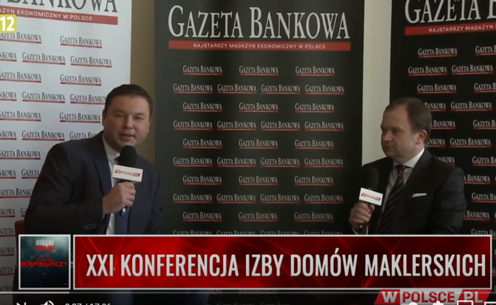 Grzegorz Zawada, dyrektor Biura Maklerskiego PKO BP (po prawej) i Maksymilian Wysocki / autor: Fratria
