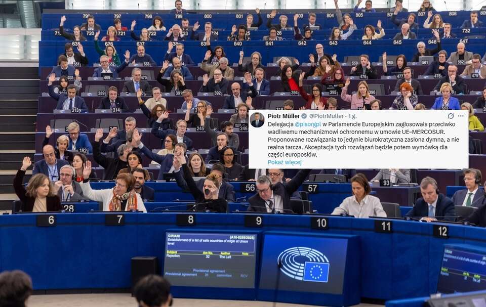 PE przyjął klauzulę ws. Mercosur. / autor: EPA/CHRISTOPHE PETIT TESSON Dostawca: PAP/EPA.