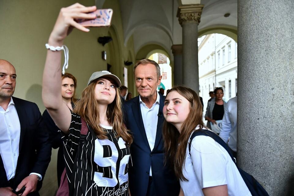 Donald Tusk we Wrocławiu / autor: PAP/Maciej Kulczyński