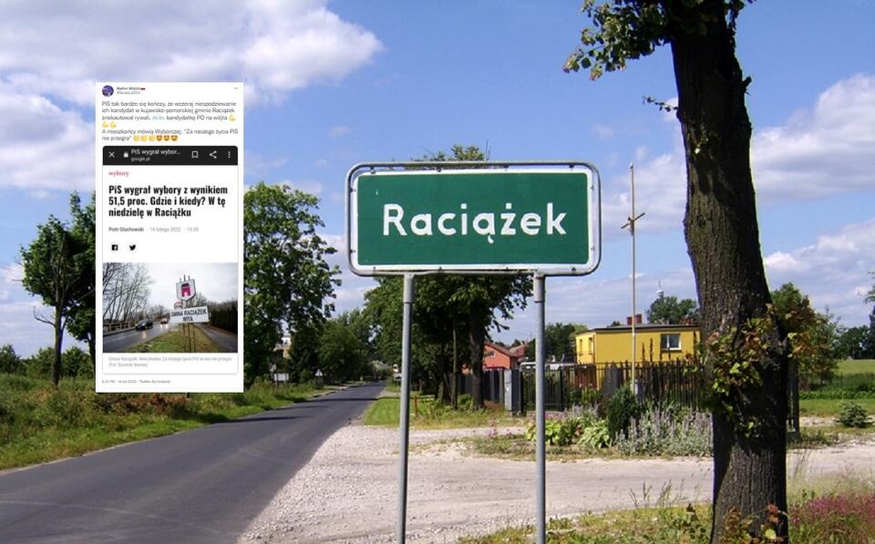 Wieś Raciążek w województwie kujawsko-pomorskim / autor: Jan Chmielewski, CC BY-SA 3.0 <https://creativecommons.org/licenses/by-sa/3.0>, via Wikimedia Commons