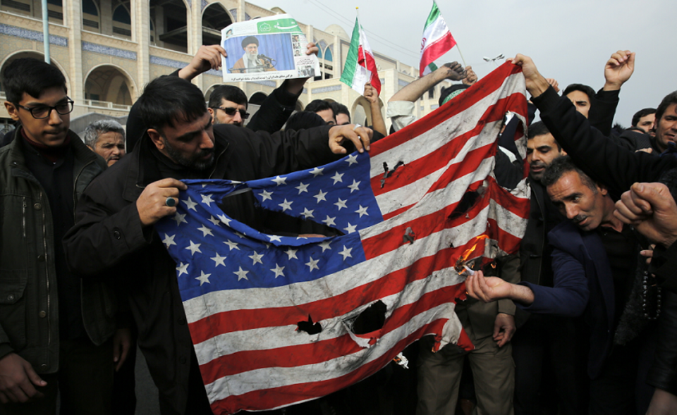 Antyamerykańska demonstracja w Teheranie / autor: PAP/EPA