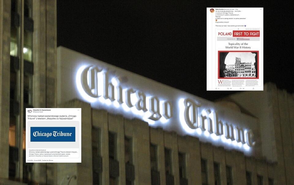 Siedziba "Chicago Tribune" / autor: Flickr (fot. pingping, CC BY-SA 2.0, Twitter/@acosta_re_nata,@Najwazniejsze 