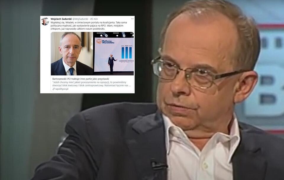 autor: screen TVP INFO/Twitter Wojciech Sadurski