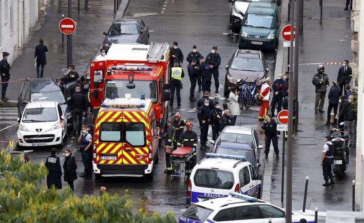 Paryż, interwencja policji w związku z atakiem nożownika, zdjęcie ilustracyjne / autor: TVP Info