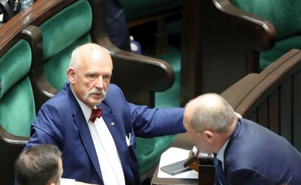 Janusz Korwin-Mikke / autor: PAP/Wojciech Olkuśnik