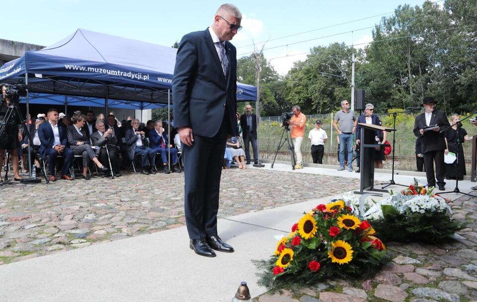 Doradca Prezydenta RP ds. polityki zagranicznej Paweł Czerwiński podczas obchodów 78. rocznicy likwidacji Litzmannstadt Ghetto / autor: PAP/Roman Zawistowski