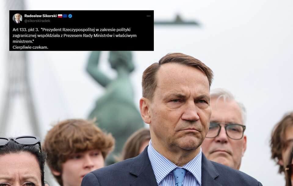 Minister spraw zagranicznych RP Radosław Sikorski / autor: PAP/Szymon Pulcyn/X