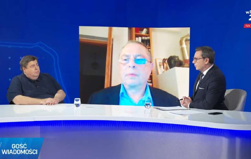 Piotr Semka i Bronisław Wildstein w programie "Gość Wiadomości wPolsce24" / autor: Telewizja wPolsce24