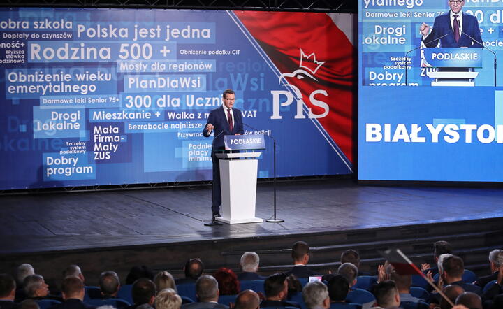 Premier Mateusz Morawiecki/Białystok / autor: PAP/Artur Reszko