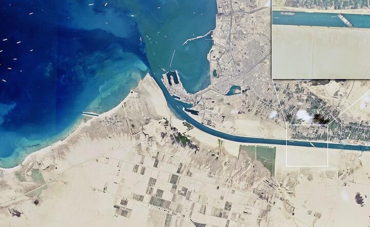 zablokonany Kanał Suezki przez kontenerowiec Ever Given / autor: TVP Info