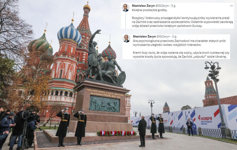 Obchody Dnia Jedności Rosji / autor: PAP/EPA/MIKHAIL METZEL/KREMLIN / POOL/X: @StZaryn