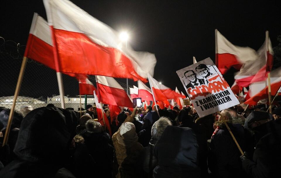 Manifestacja w Przytułach Starych / autor: PAP/Paweł Supernak