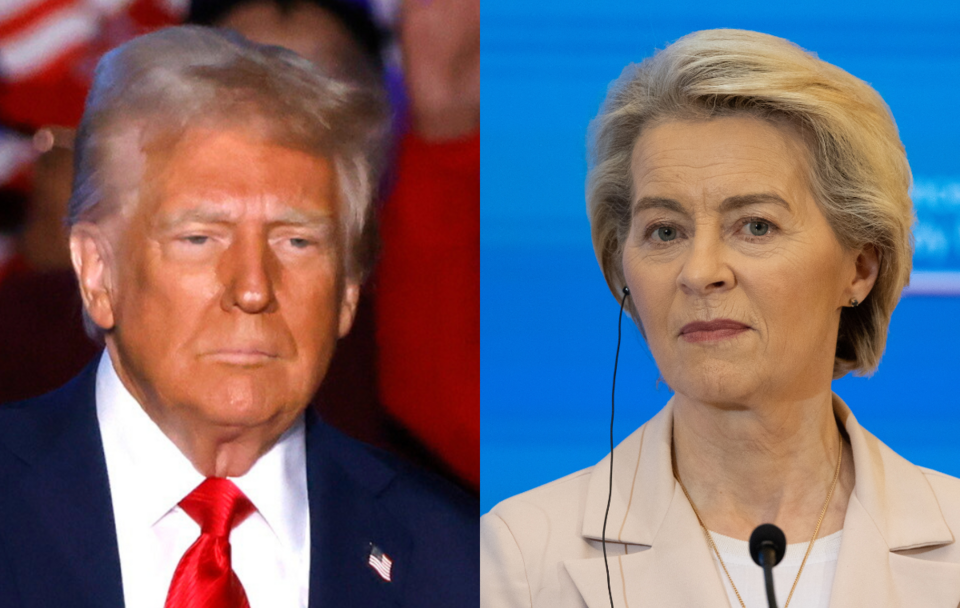 Donald Trump i Ursula von der Leyen / autor: PAP/EPA/BIZUAYEHU TESFAYE/Fratria