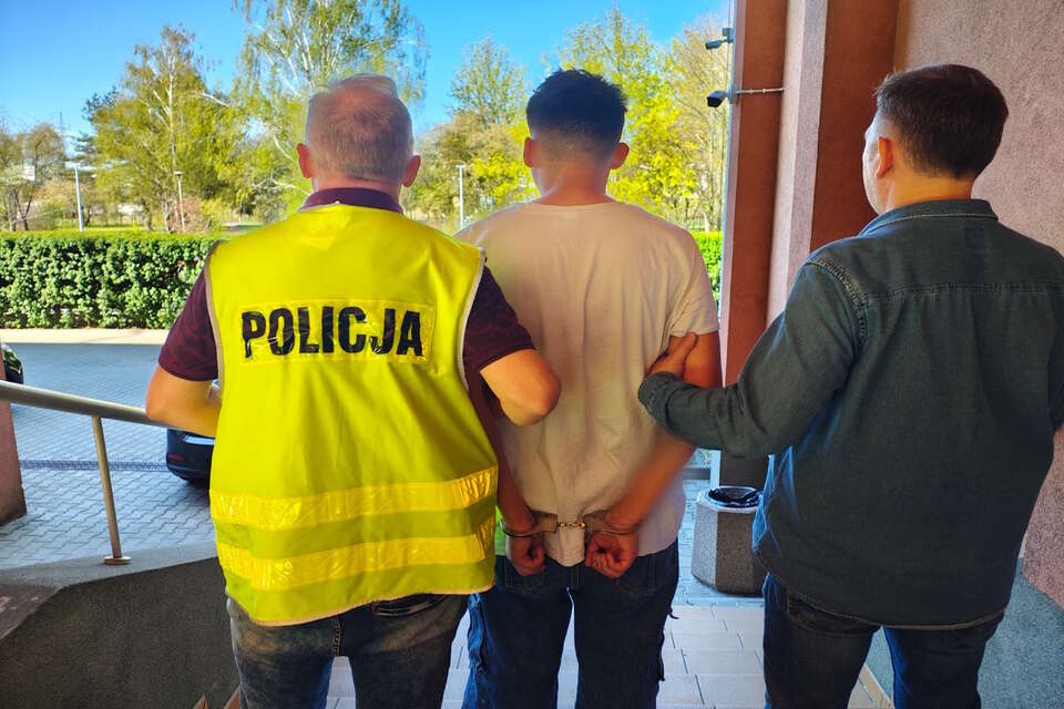 Jeden z zatrzymanych przez policję Kolumbijczyków / autor: KPP Tomaszów Mazowiecki